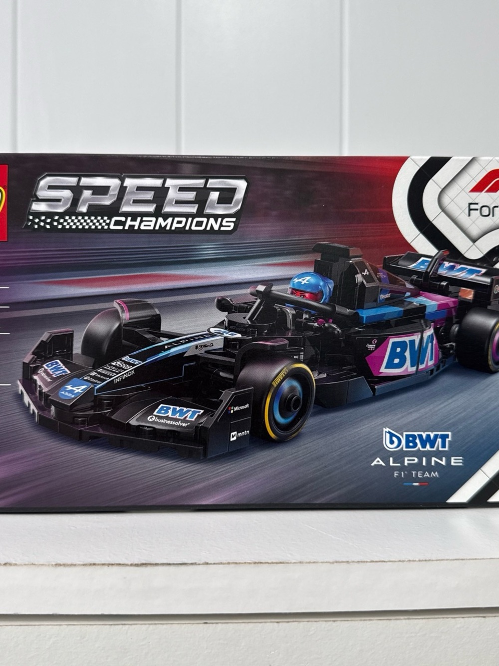 Lego Speed Champions Black Blue Pink Formula Race Car